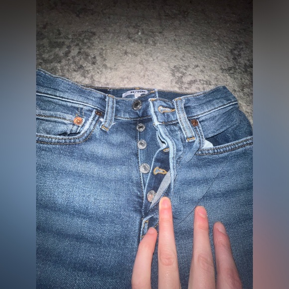 REDONE high rise stretch skinny jeans size 24 - Picture 2 of 8